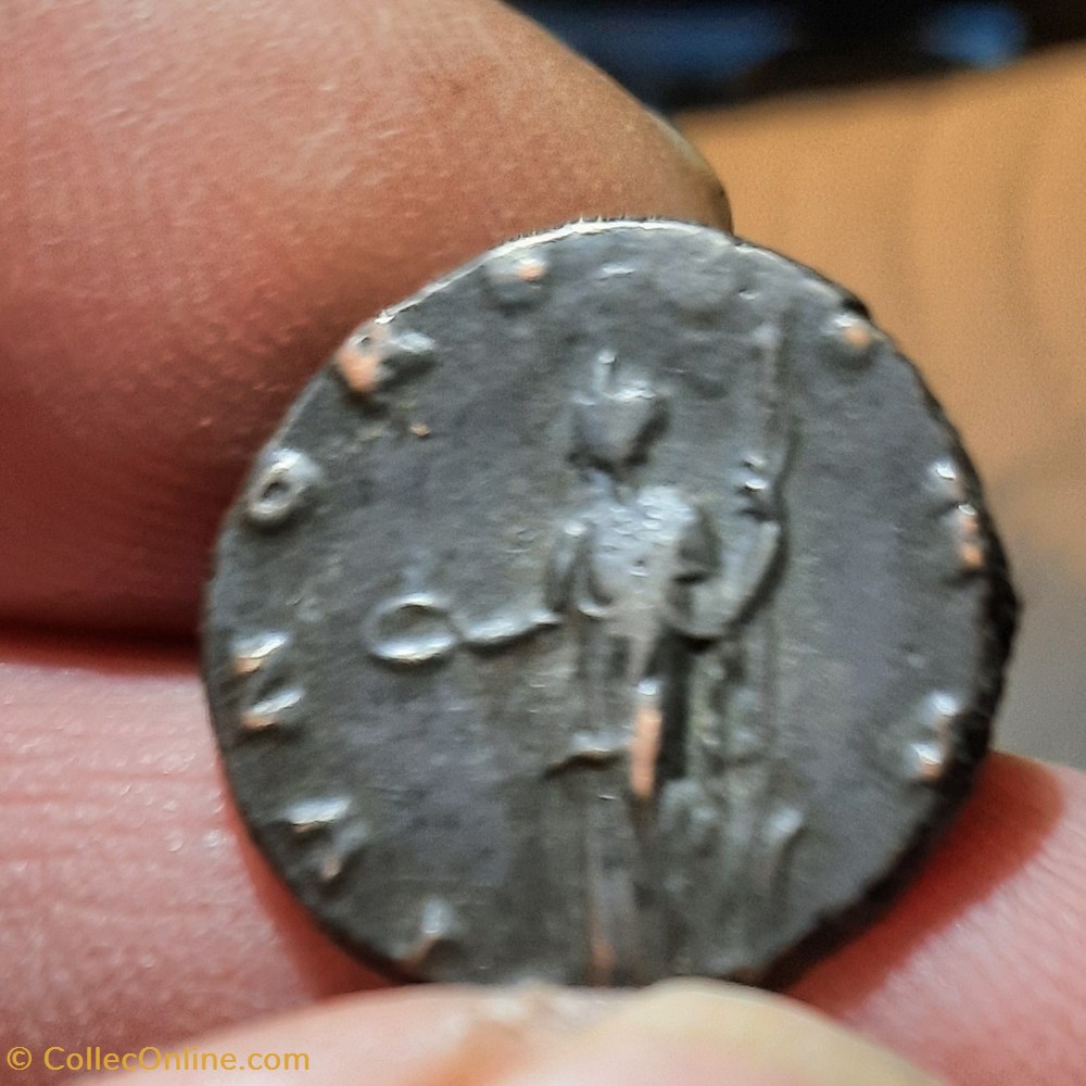 monnaies antiquite av jc ap romaines republicaines imperiales salonine a buste diademe a d r junon debout a g d18 7 p3 71g c60 ric29 rcv10640
