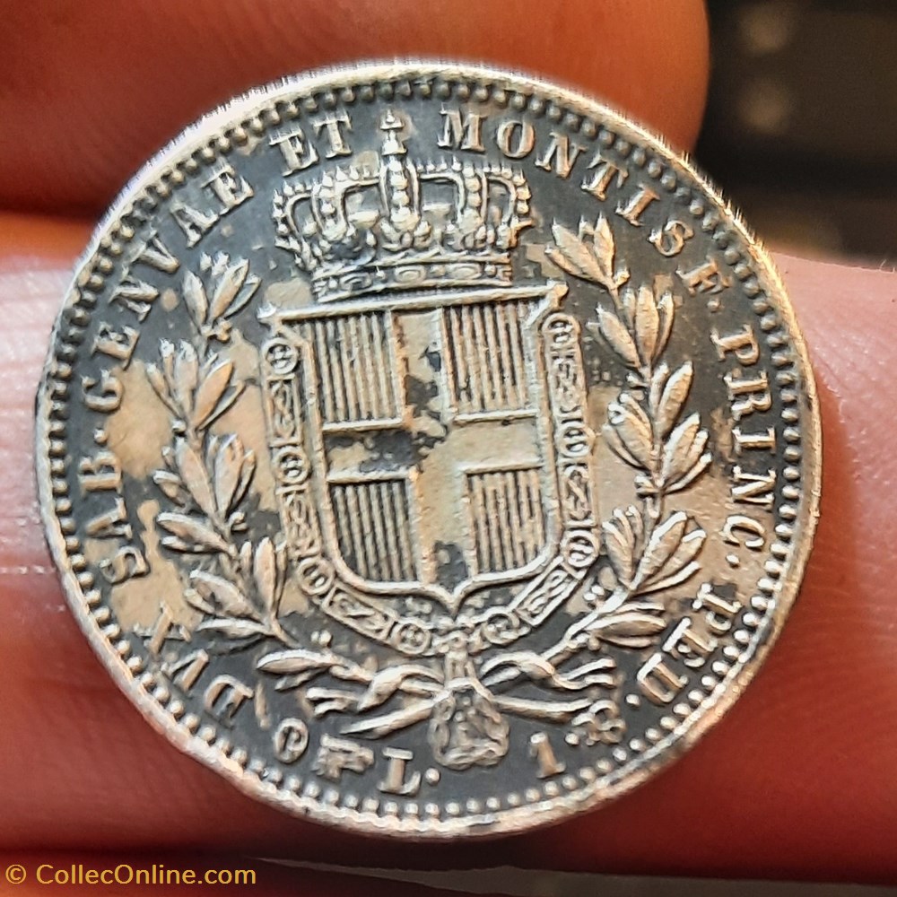 Charles Albert A/Tete nue a d R/ Ecu /Turin D23.1 P4.94g Mont182 monnaies monde italie charles albert a tete nue a d r ecu turin d23 1 p4 94g mont182