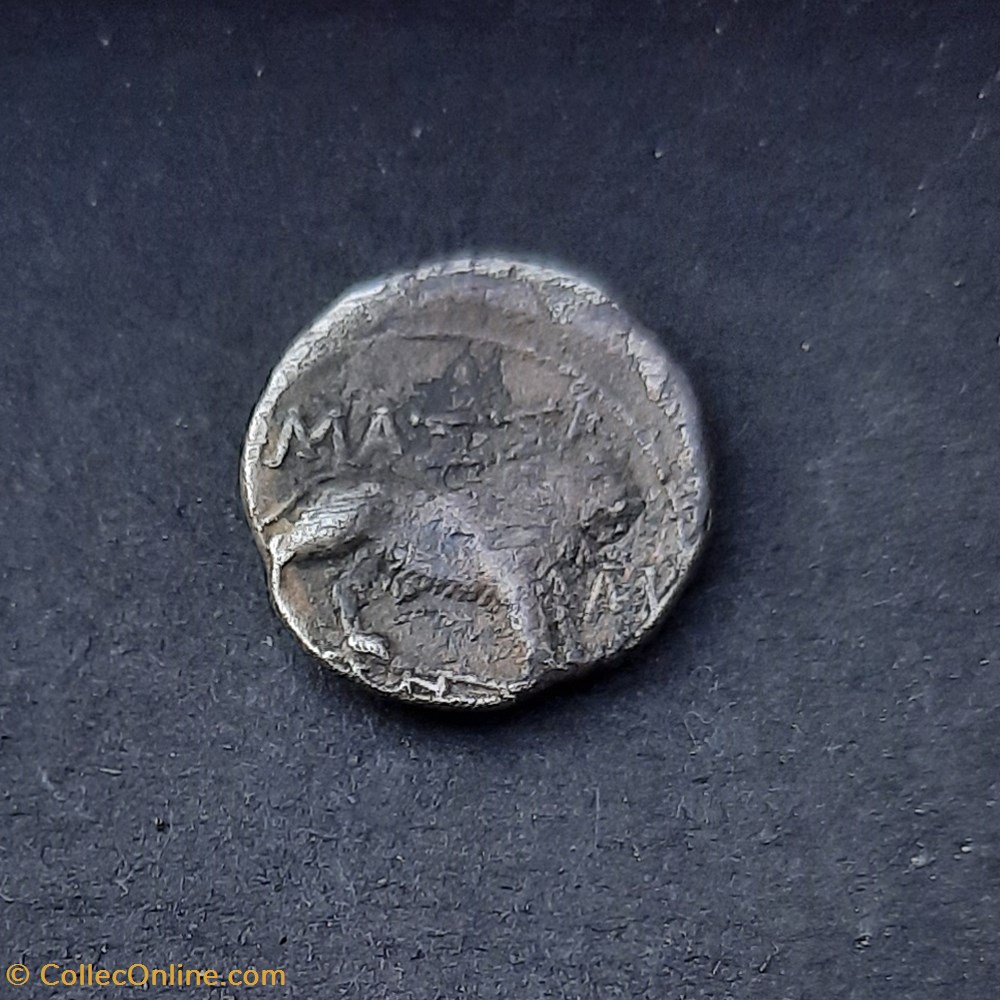 Marseille Drachme legere A/Tete Artemis a d R/Lion M et ?-90-50 D 15.7 P2.60 Feugere DRM X monnaie antique av jc ap gauloise marseille drachme legere a tete artemis a d r lion m et 90 50 d 15 7 p2 60 feugere drm x