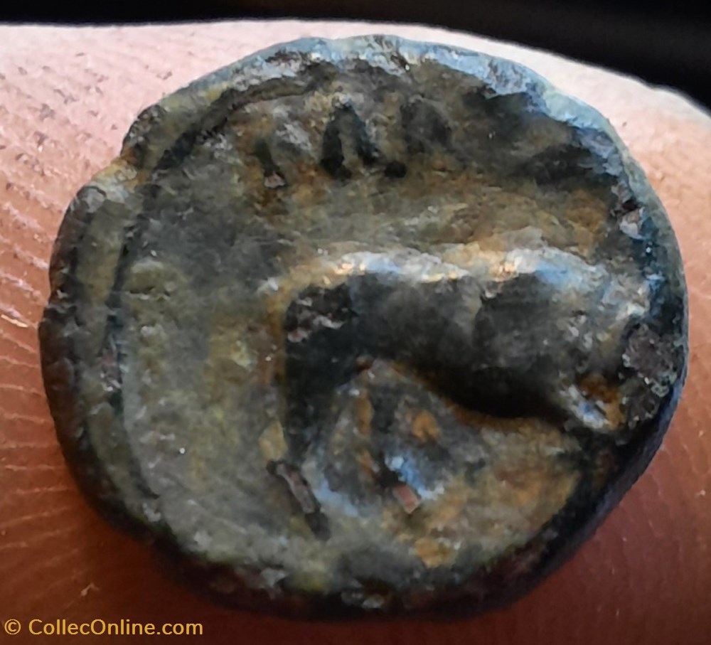 monnaies antiques celtes marseille pb au taureau