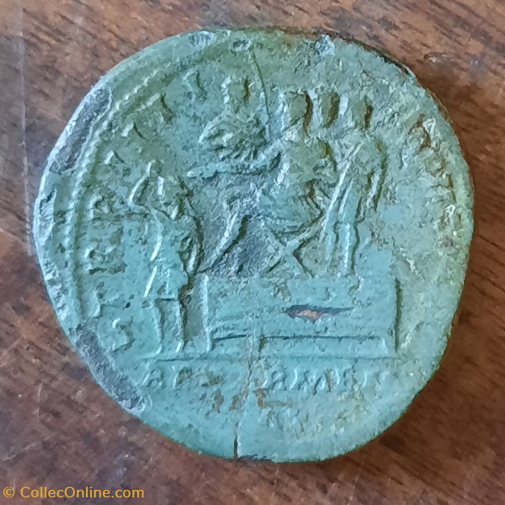 Lucius Verus A/Tete lauree a d R/ Empereur sur plateforme +164 D32.5 P26.27 RCV5374 C159 RIC1370 monnaie antique av jc ap romaine republicaine imperiale lucius verus a tete lauree a d r empereur sur plateforme 164 d32 5 p26 27 rcv5374 c159 ric1370