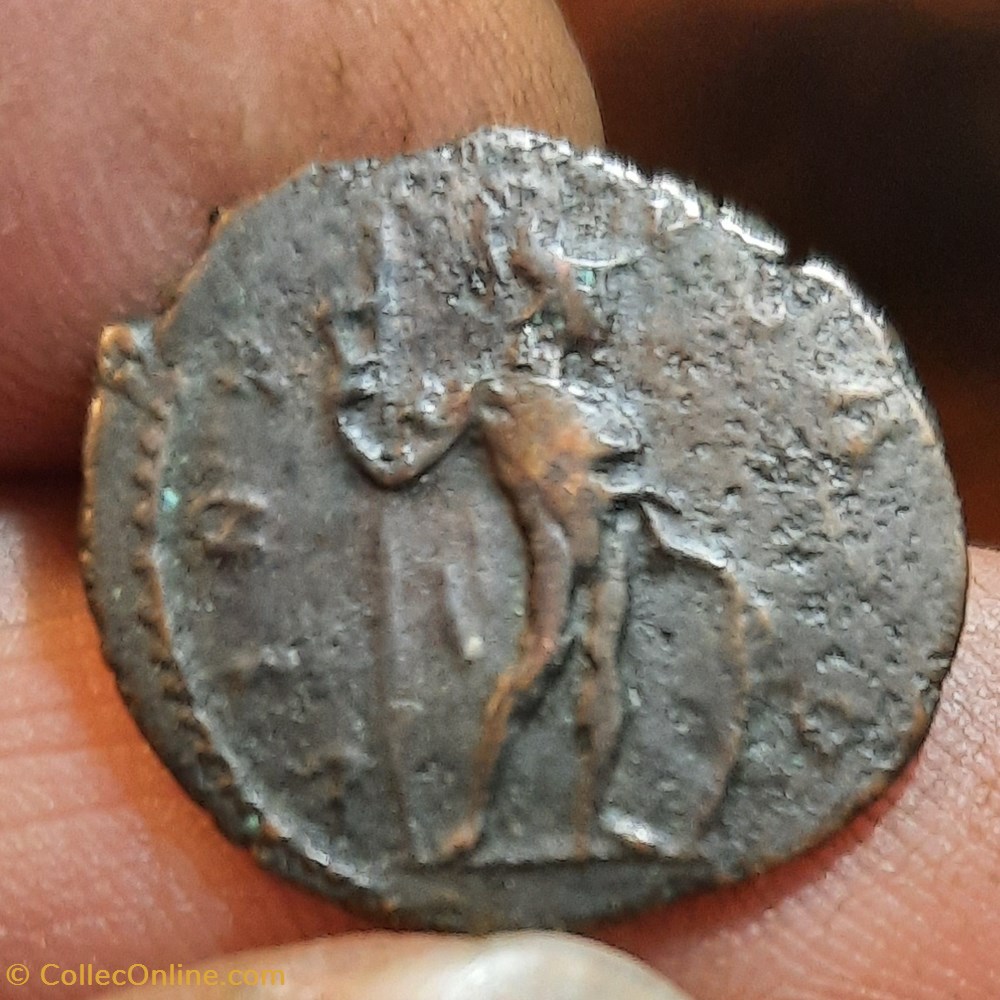 Victorin A/Tete radie a d R/Virtus debout a d D24 P 3.08g RCV11185 C131 RIC 78 monnaies antiquite av jc ap romaines republicaines imperiales victorin a tete radie a d r virtus debout a d d24 p 3 08g rcv11185 c131 ric 78