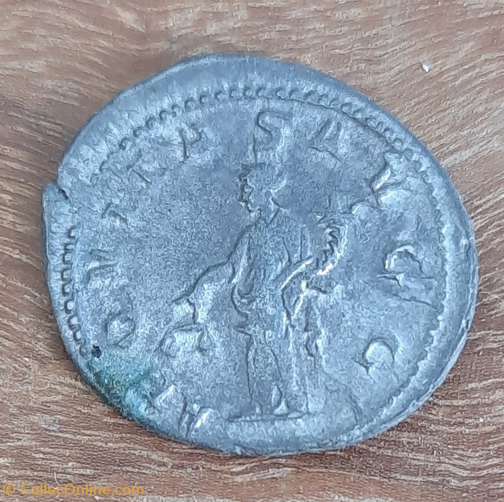 Volusien A/Buste radie a d R/L Equite debout a g +253 D28.4 P3.46 RC2820 RIC166 S C8 monnaie antique av jc ap romaine republicaine imperiale volusien a buste radie a d r l equite debout a g 253 d28 4 p3 46 rc2820 ric166 s c8