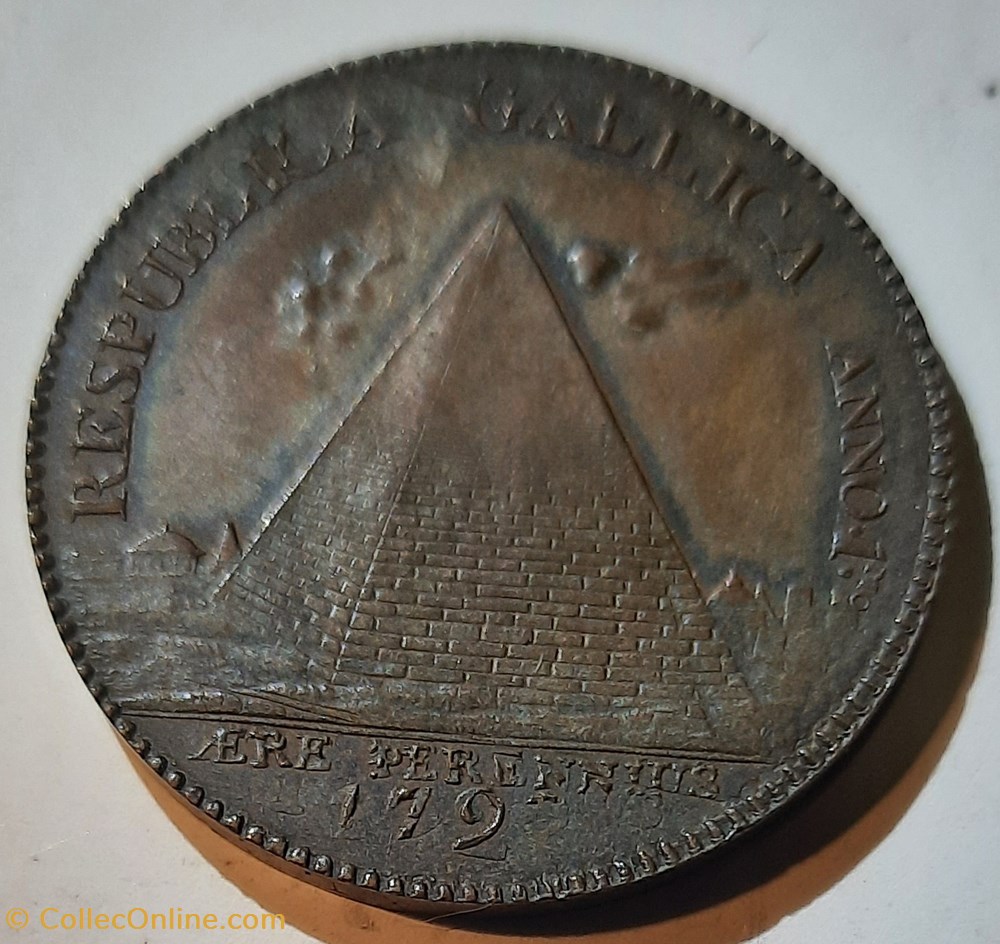 monnaie france moderne essai a la pyramide faute et refrappe a hercule r pyramide d 32 p 14 13g vg 342 br219 maz 332