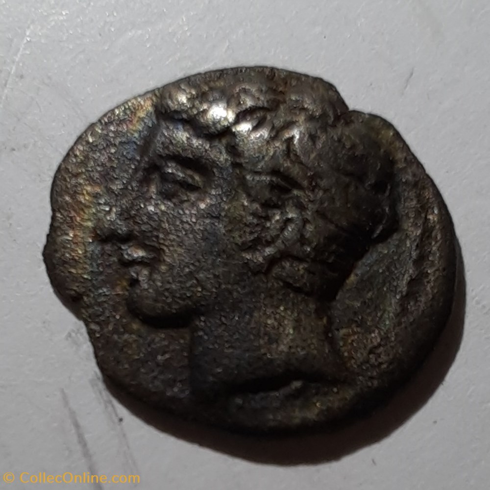 Marseille Obole A/Tete Apollon a g R /Roue avec rayons -300-100 D10 P 0.62g Feugere OBM 11a monnaie antiquite jc gauloise marseille obole a tete apollon a g r roue avec rayons 300 100 d10 p 0 62g feugere obm 11a