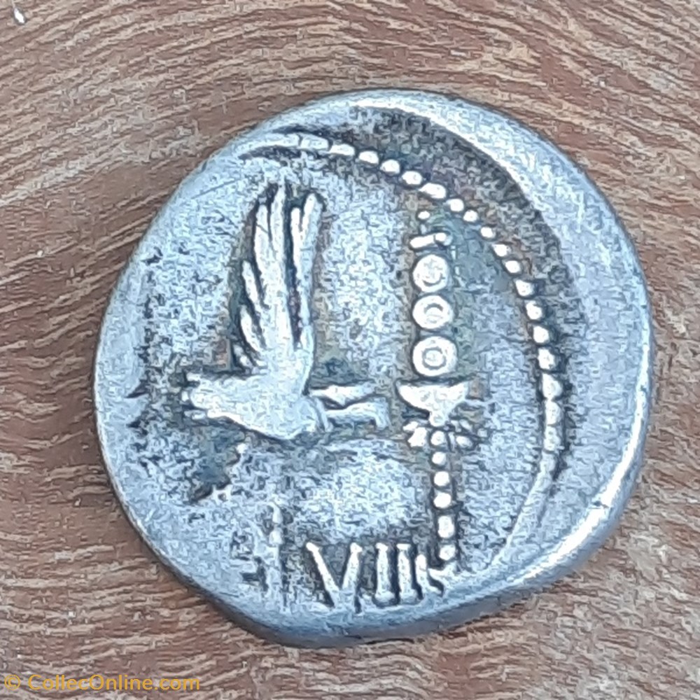 Marc Antoine A/Trireme a d R/Aigle entre 2 etendards 632631 D18.1 P3.48 RRC544/21 C34 monnaie antique av jc ap romaine republicaine imperiale marc antoine a trireme a d r aigle entre 2 etendards 632631 d18 1 p3 48 rrc544 21 c34