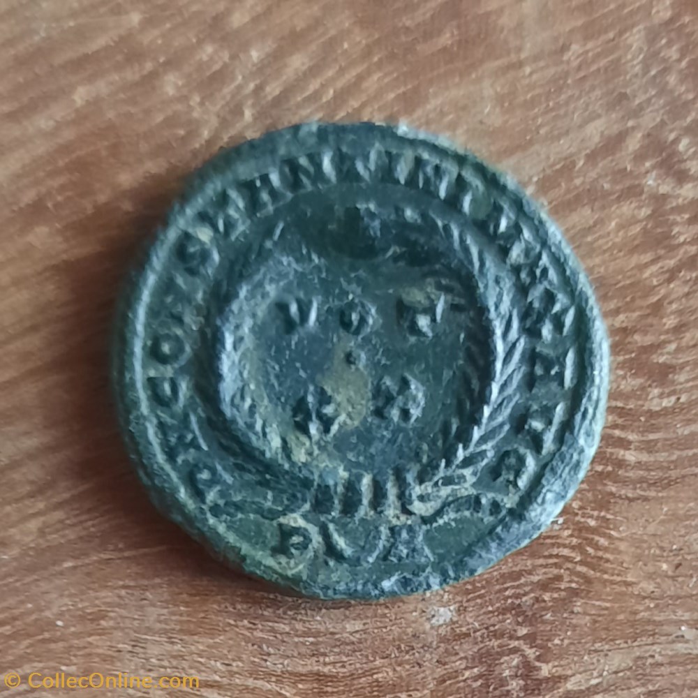 Constantin 1 A/ Buste aure a d R/Couronne D 18.5 P 2.59g ric 233 c 123 monnaie antique av jc ap romaine republicaine imperiale constantin 1 a buste aure a d r couronne d 18 5 p 2 59g ric 233 c 123