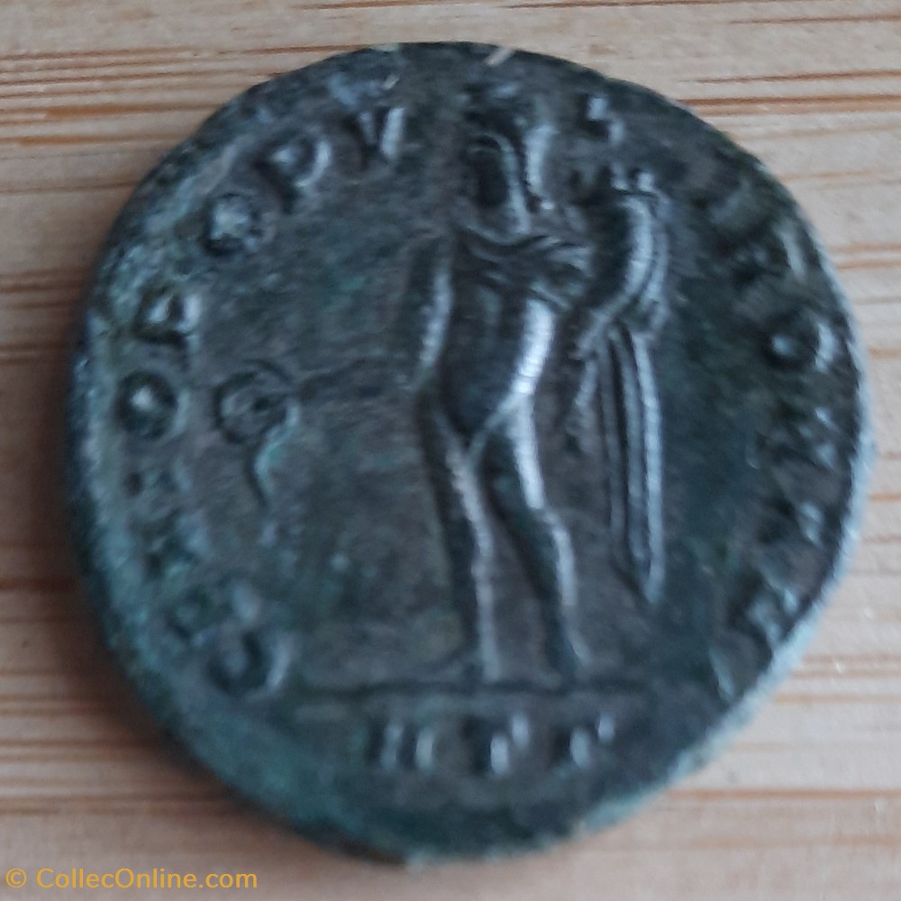 monnaie antiquite av jc ap romaine republicaine imperiale diocletien a tete lauree a d r genie debout a g 297 299 d26 1 p9 78g c106 ric 19a