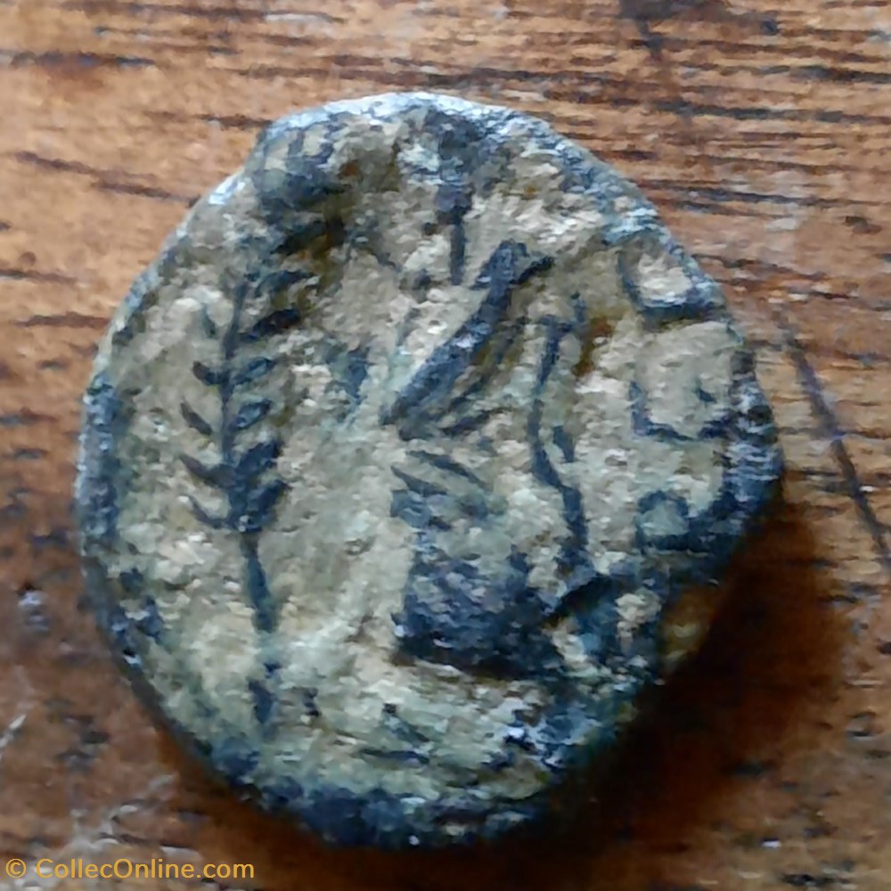 Nimes PB A/Tete feminine a d R/Personnage debout a g ,palme -60-40D14 P1.38 Feugere VLC 2677 monnaie antique av jc ap gauloise nimes pb a tete feminine a d r personnage debout a g palme 60 40d14 p1 38 feugere vlc 2677