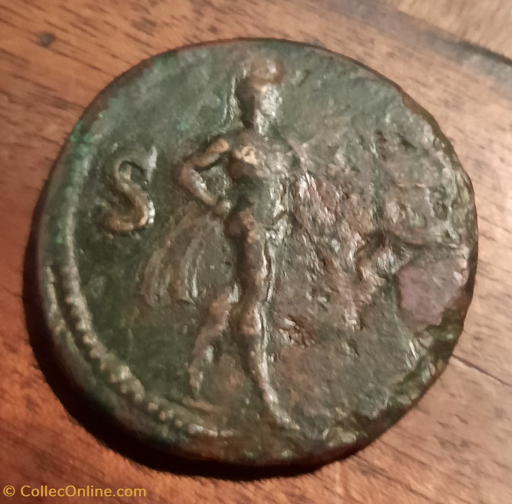 Domitien Sesterce A/Tete nue a d R/Mars a d +82 D36.1 P 24,25g RCV 2768 C 345 .RIC 448 Lyon monnaie antique av jc ap romaine republicaine imperiale domitien sesterce a tete nue a d r mars a d 82 d36 1 p 24 25g rcv 2768 c 345 ric 448 lyon