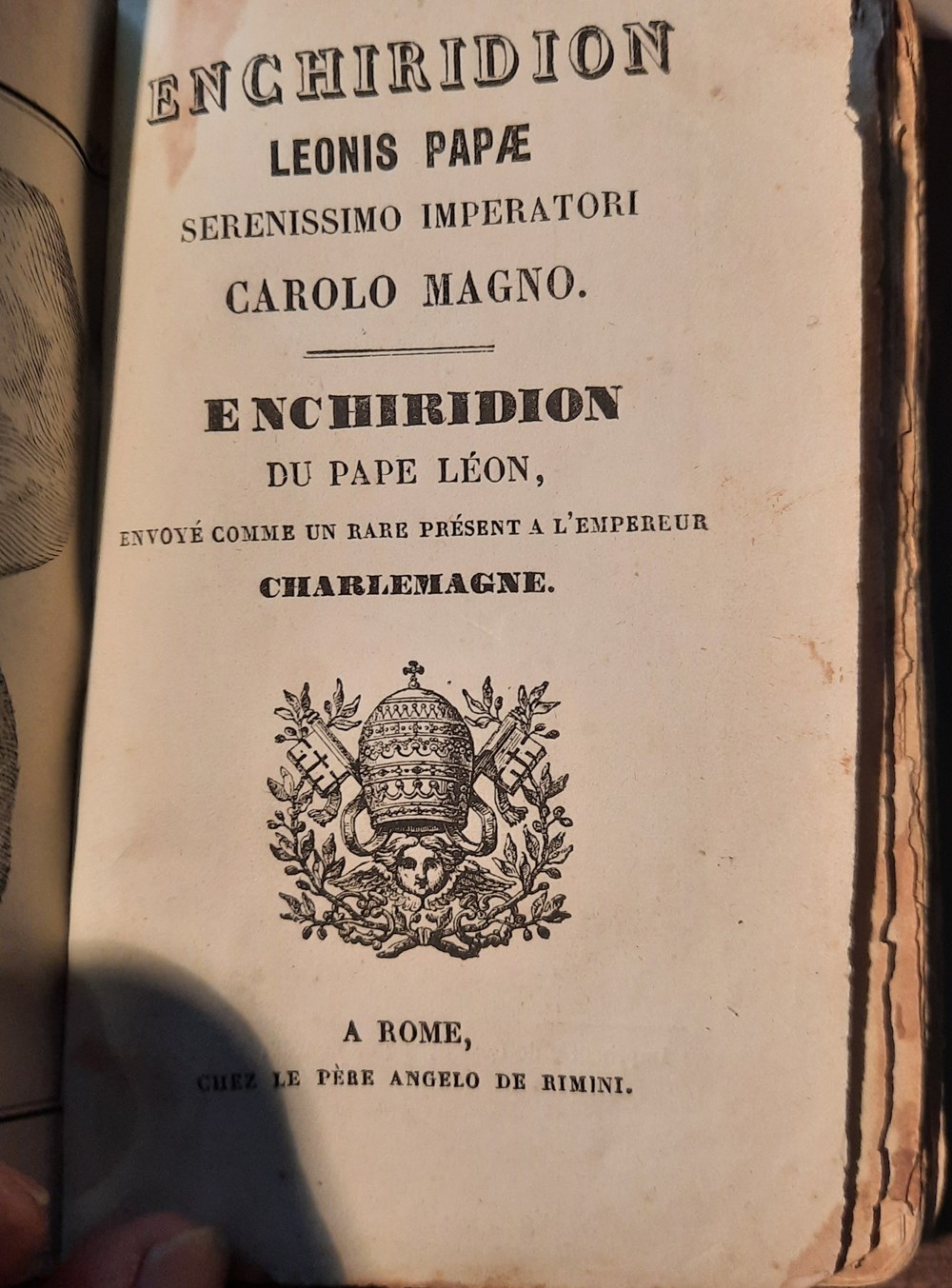 ENCHIRIDION du pape Leon Rome 2 livres bd revues enchiridion du pape leon rome