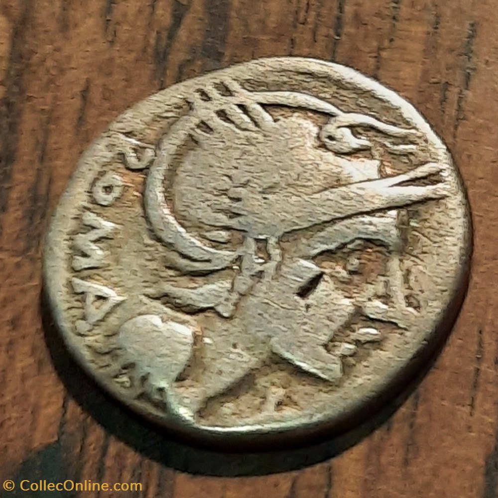 Flaminia A/Tete de rome R/Victoire dans une bige -109-108 D17.5 P3.72g RCV 179 monnaie antique av jc ap romaine republicaine imperiale flaminia a tete de rome r victoire dans une bige 109 108 d17 5 p3 72g rcv 179