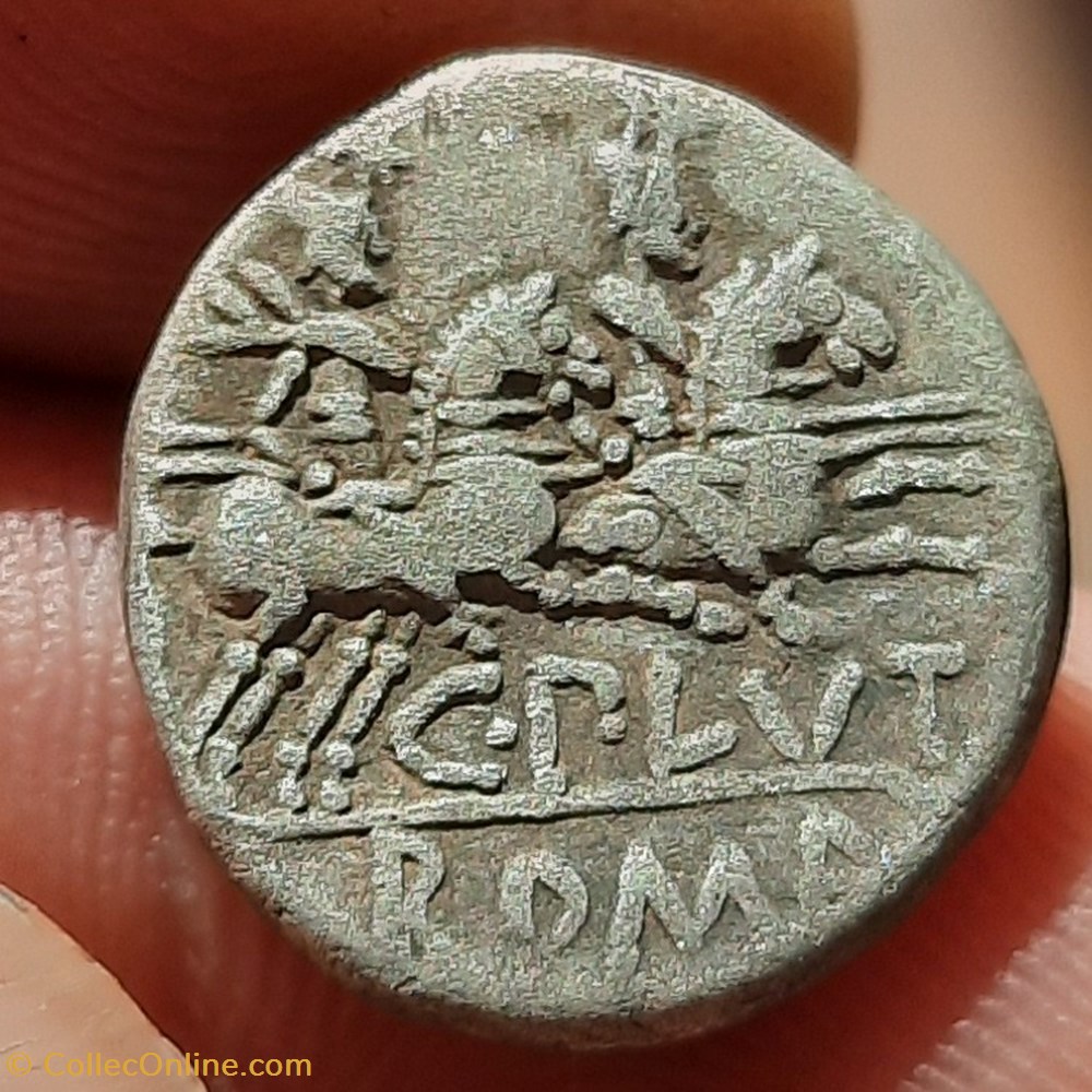 Rome PLUTIA 3 monnaies antiques rome plutia