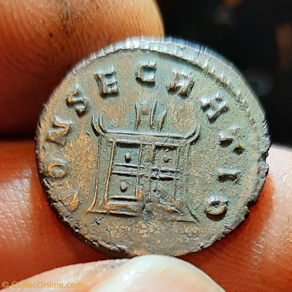 Claude 2 A/Tete radiee a d R/Autel D19.6 P3.12g C50 RIC261 RCV11462 monnaies antiquite av jc ap romaines republicaines imperiales claude 2 a tete radiee a d r autel d19 6 p3 12g c50 ric261 rcv11462