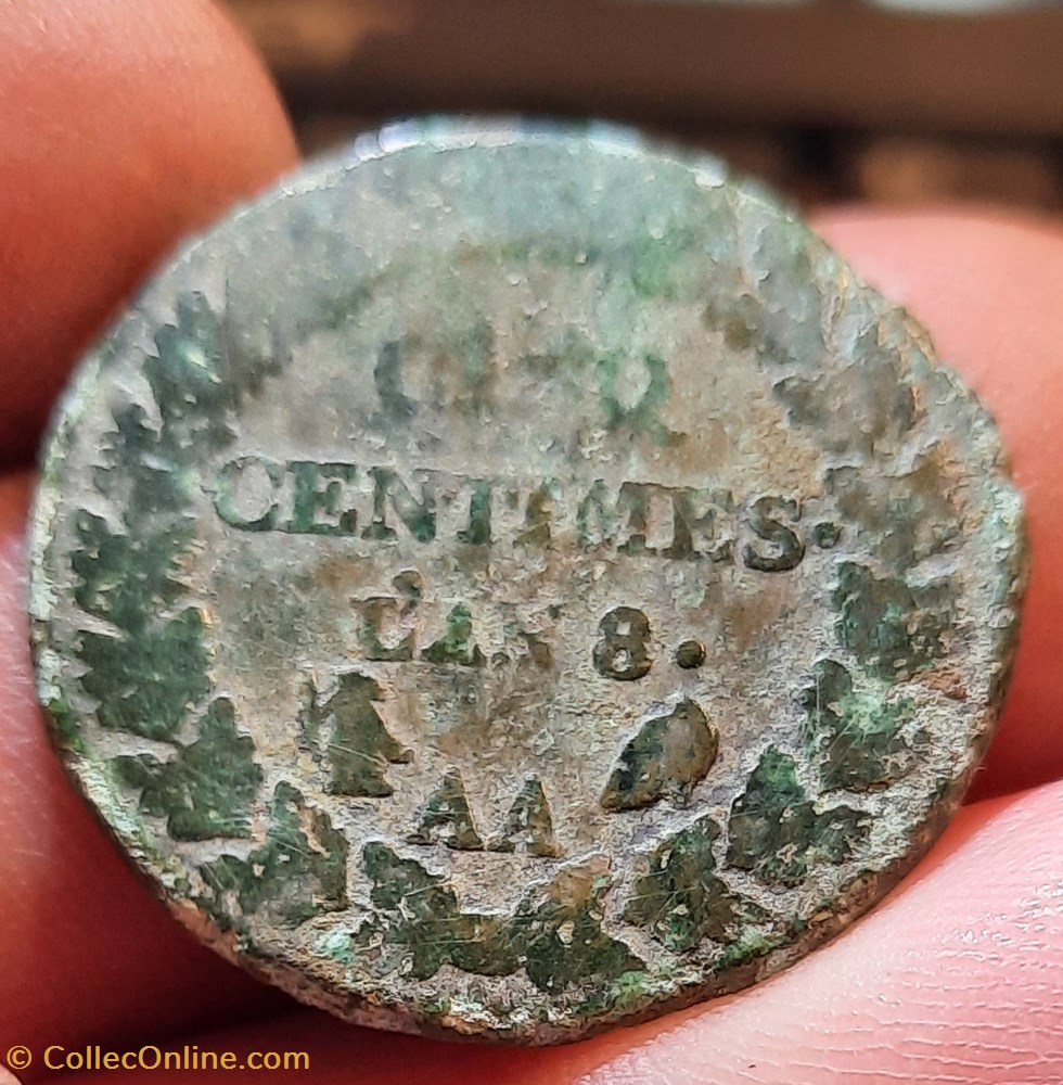 Directoire /Consulat A/Tete republique a g R / Legende D27.6 P9.45g F 115 monnaies france modernes directoire consulat a tete republique a g r legende d27 6 p9 45g f 115