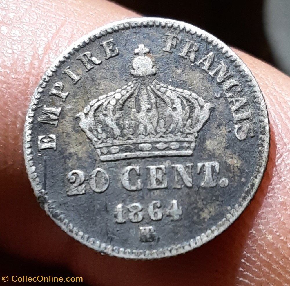 Napoleon 3 A/Tete lauree a g R/Couronne imperiale D15 P 0.98g monnaies monde france napoleon 3 a tete lauree a g r couronne imperiale d15 p 0 98g