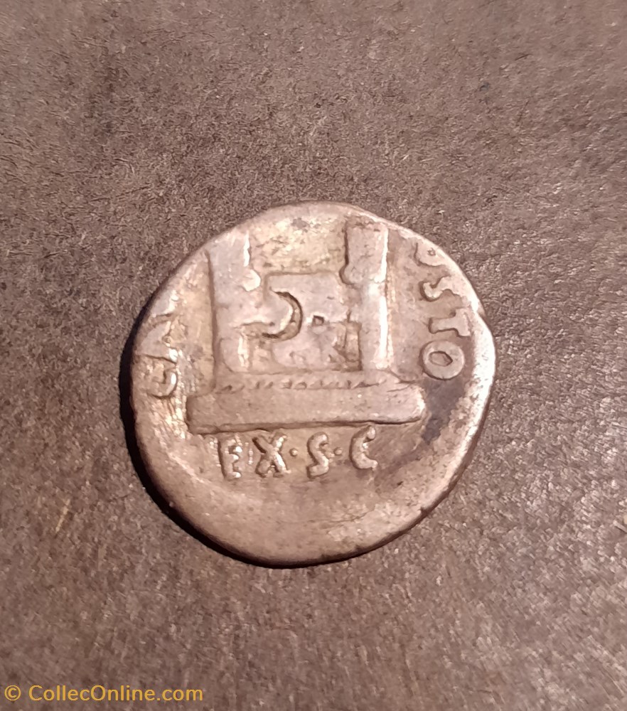 Auguste A/ Bustes de fortune et victoire R/Autel -19-18 D 18.9 P 3.62 RIC 96 RRC 89/1 monnaie antique av jc ap romaine republicaine imperiale auguste a bustes de fortune et victoire r autel 19 18 d 18 9 p 3 62 ric 96 rrc 89 1