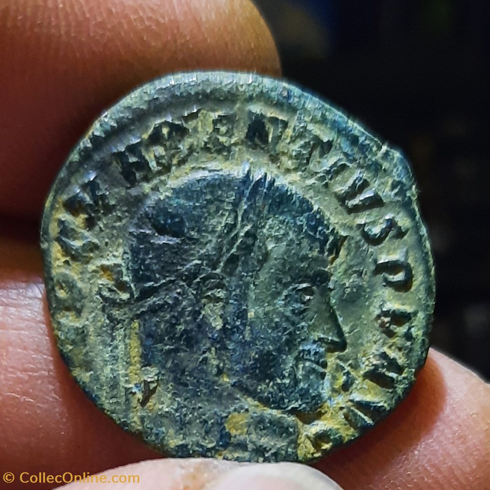 Maxence A/ Tete lauree a d R/Temple hexastyle +311+312 D 25.1 P6.23g RIC258 RCV3779 monnaies antiquite av jc ap romaines republicaines imperiales maxence a tete lauree a d r temple hexastyle 311 312 d 25 1 p6 23g ric258 rcv3779