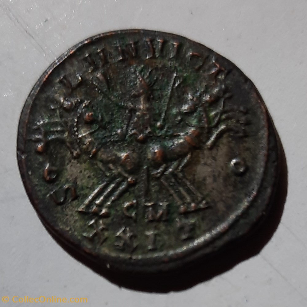 Probus A/ Buste radie a d R/Soleil dans un quadrige D23.8 P 4.18g RCV 12040 RIC 911 C 683 monnaie antique av jc ap romaine republicaine imperiale probus a buste radie a d r soleil dans un quadrige d23 8 p 4 18g rcv 12040 ric 911 c 683