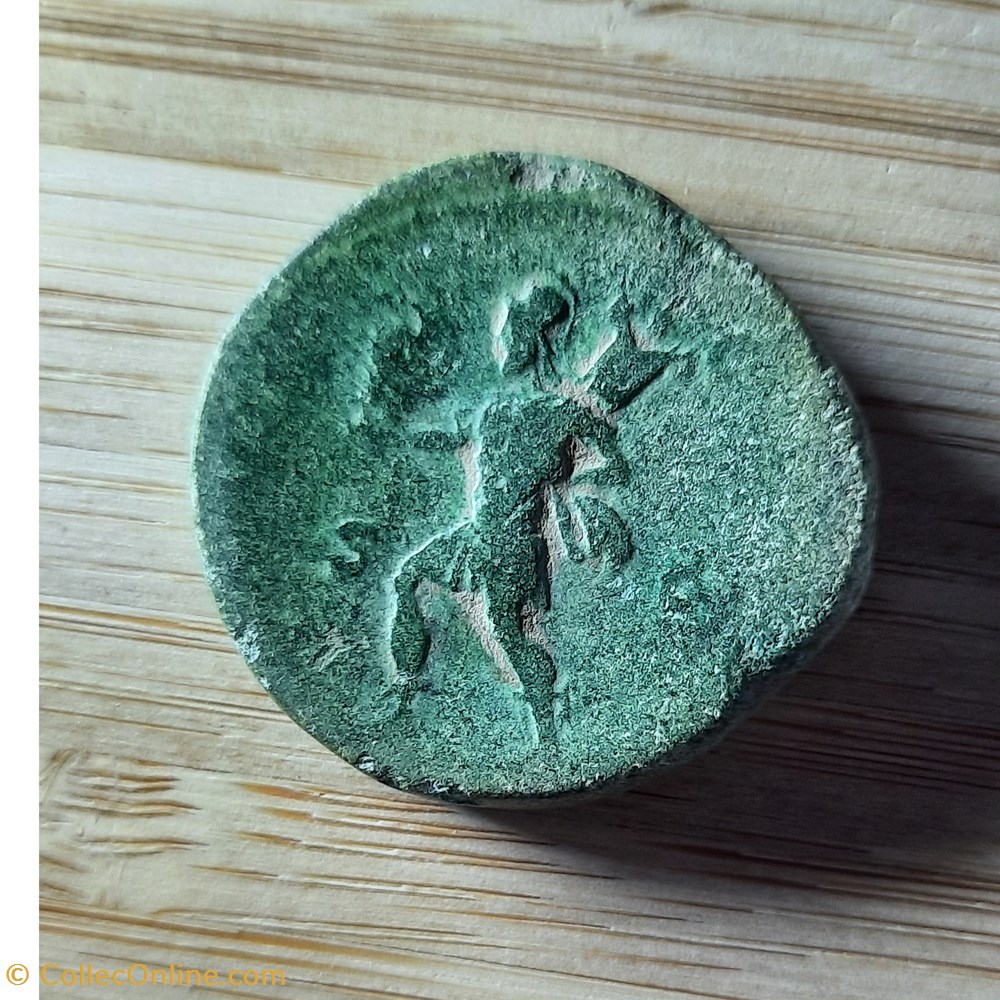monnaie antique av jc ap romaine republicaine imperiale marc aurele a tete lauree a d r mars marchant a g d30 5 p 20 02g rcv 4979 c 318 ric 1128
