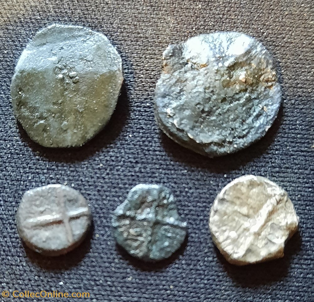 Oboles du Sud est etat moyen (B) monnaies antiques celtes oboles du sud est etat moyen b
