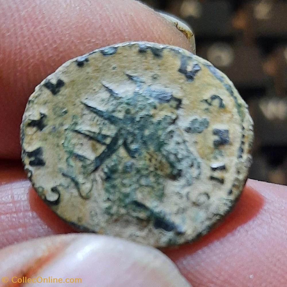 Gallien A/Tete radiee a d R/Piete debout a g +265+266 D19 P3.68g C786 RCV 10310 monnaies antiquite av jc ap romaines republicaines imperiales gallien a tete radiee a d r piete debout a g 265 266 d19 p3 68g c786 rcv 10310