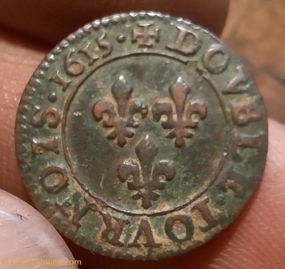monnaies europe medievale a france royales louis xiii double tournois