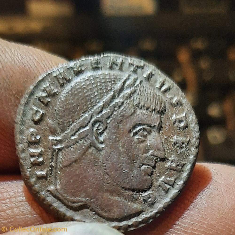 Maxence A/ Tete lauree a d R/Temple hexastyle +310+311 D23.2 P5.54g RIC 258 monnaies antiquite av jc ap romaines republicaines imperiales maxence a tete lauree a d r temple hexastyle 310 311 d23 2 p5 54g ric 258