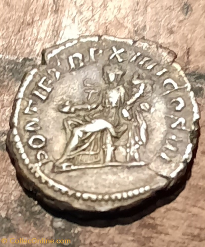 Caracalla A/Tete lauree a d R/La Concorde assise a g +210 D19.6 P3.05g RCV6871 C483 RIC116b monnaie antique av jc ap romaine republicaine imperiale caracalla a tete lauree a d r la concorde assise a g 210 d19 6 p3 05g rcv6871 c483 ric116b