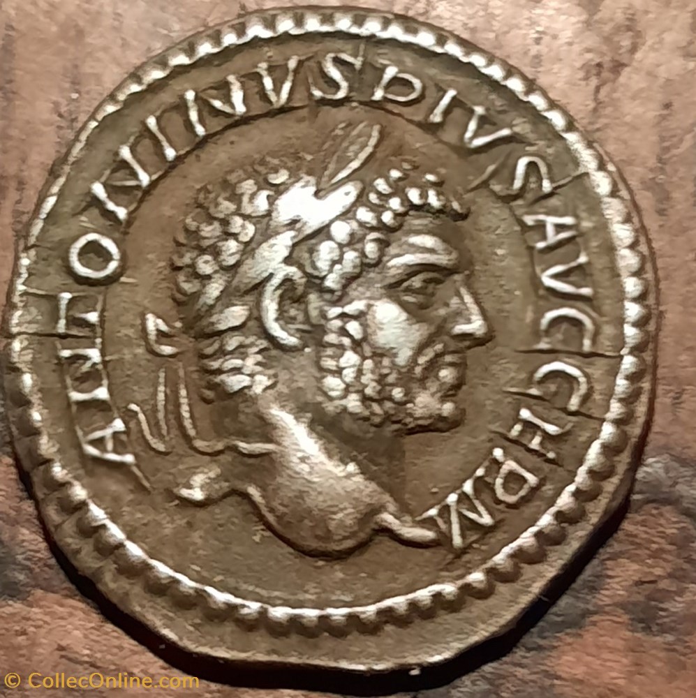 Caracalla A/ Tete lauree a d R/Serapis debout de face +216 D19.8 P3.25g RIC 280c monnaie antique av jc romaine republicaine imperiale caracalla a tete lauree a d r serapis debout de face 216 d19 8 p3 25g ric 280c