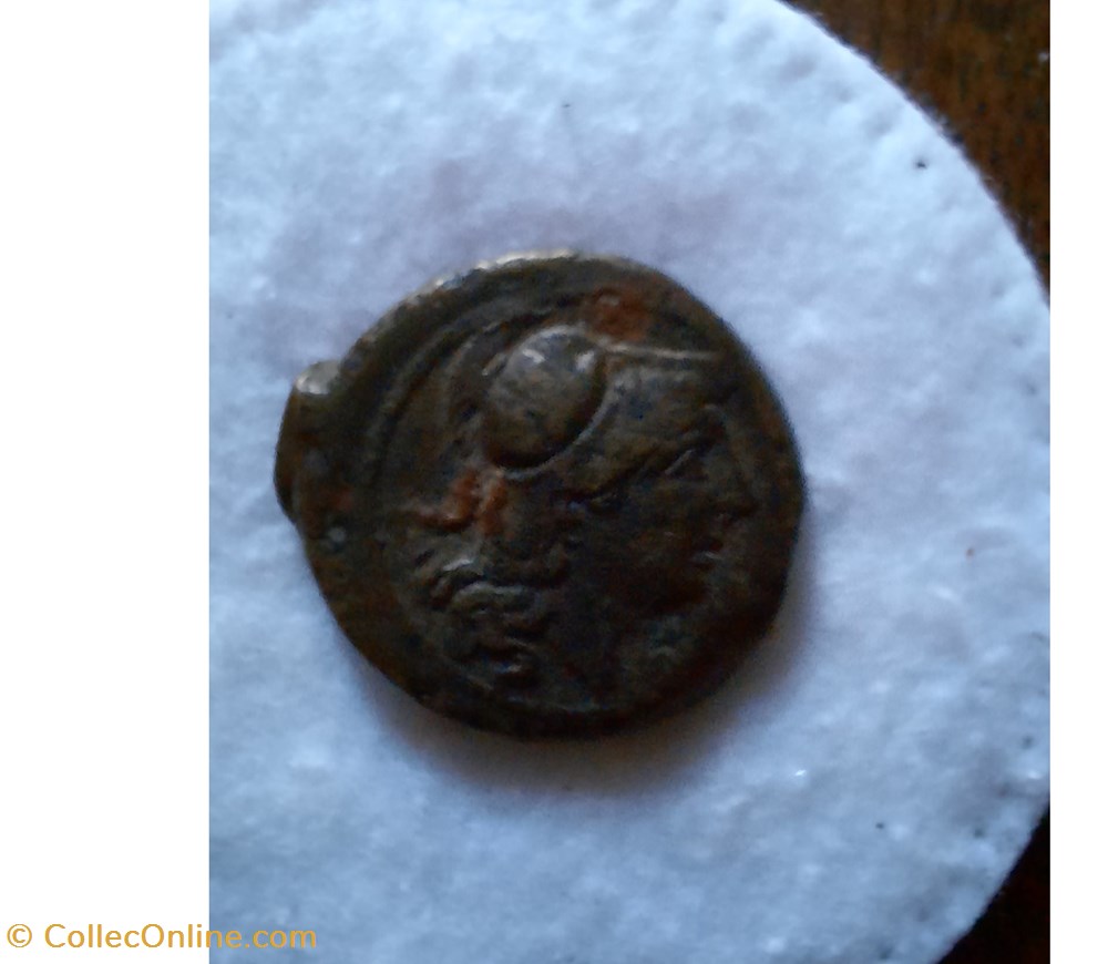 Marseille Grand Bronze A/Tete d Athena a d. R/Trepied MAS -220-211 D22.7 P8.44g Feugere GBM23-D 2 monnaie antique av jc ap gauloise marseille grand bronze a tete d athena a d r trepied mas 220 211 d22 7 p8 44g feugere gbm23 d