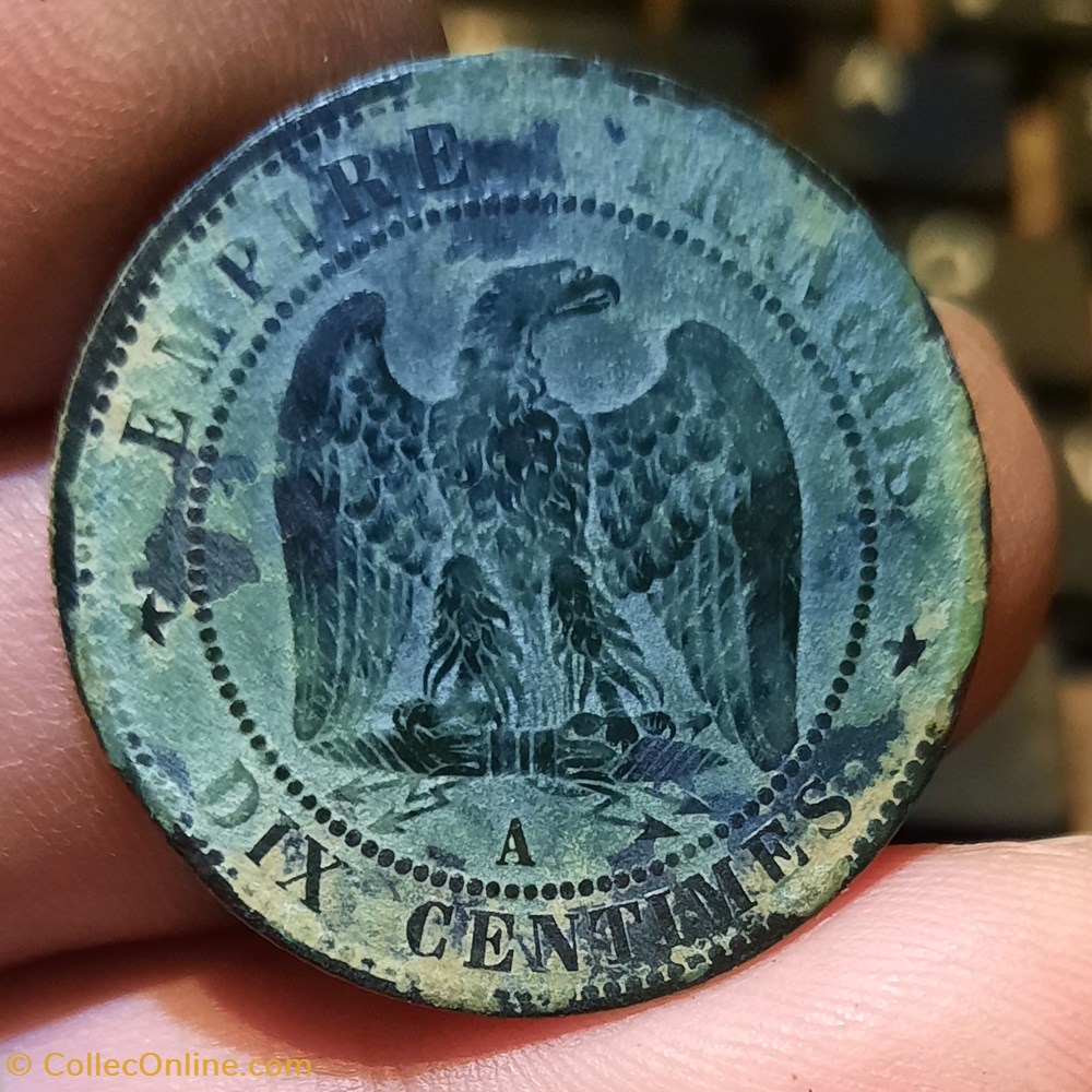 Napoleon 3 A /Tete lauree a d R/Aigle D30.3 P9.69g F134/8 monnaies france modernes napoleon 3 a tete lauree a d r aigle d30 3 p9 69g f134 8