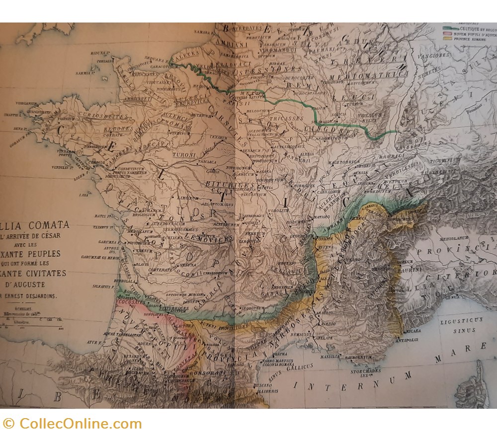livres bd revues geographie de la gaule romaine par par ernest desjardins 1876 librairie hachette