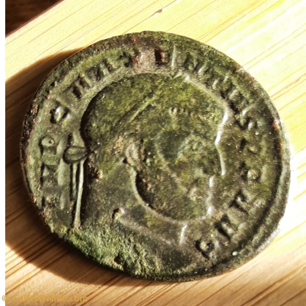 Maxence A/Tete lauree a d R/Temple Hexastyle +308+310 D23.5 P7.15g RIC 210 C21 monnaie antique av jc ap romaine republicaine imperiale maxence a tete lauree a d r temple hexastyle 308 310 d23 5 p7 15g ric 210 c21