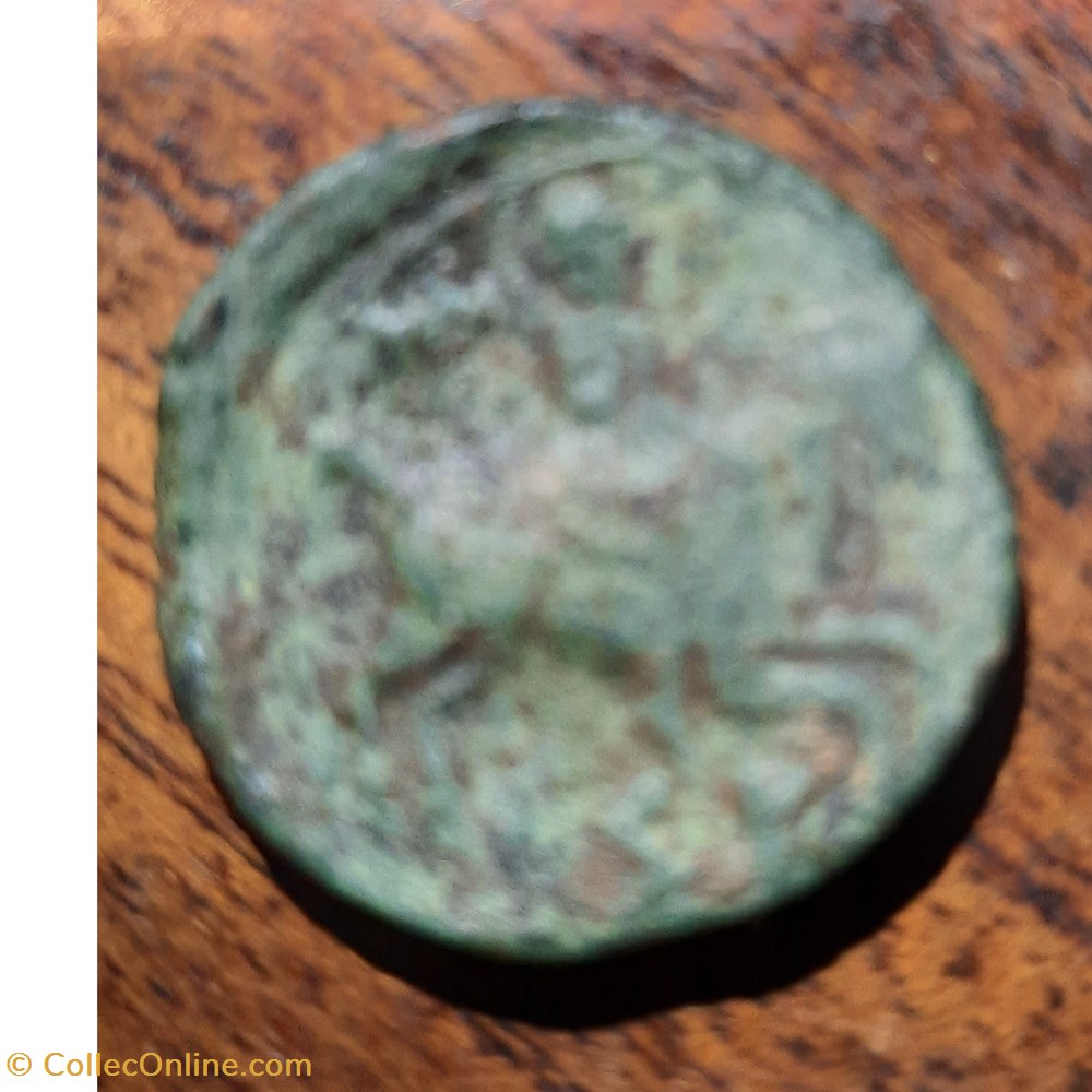 Iberique Kese A /Tete nue a d R / Cavalier portant palme D22.3 P 7.59g Feugere KES 160 4 monnaie antique jc ap gauloise iberique kese a tete nue a d r cavalier portant palme d22 3 p 7 59g feugere kes 160