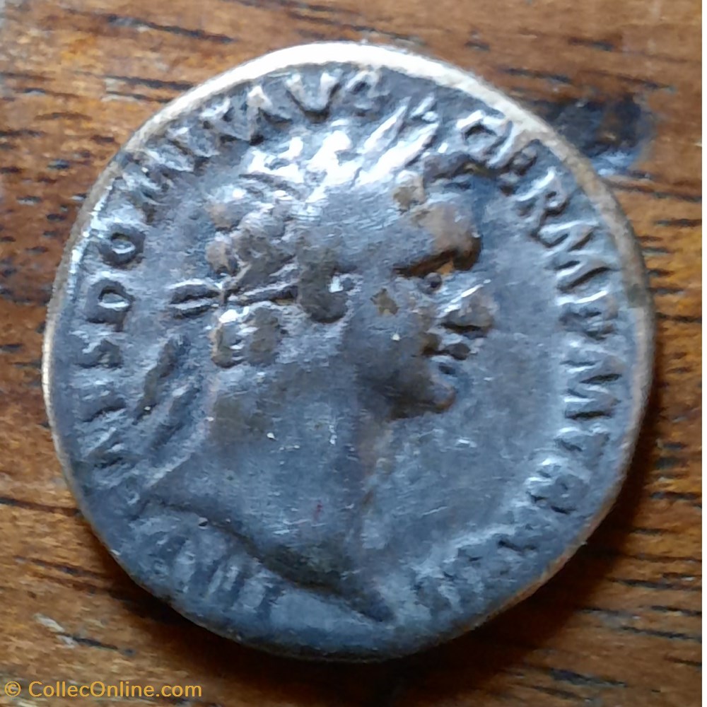 Domitien A/Tete lauree a d R/Minerve debout a g D 13.1 P3.23 C271 RIC 733 monnaie antique av jc ap romaine republicaine imperiale domitien a tete lauree a d r minerve debout a g d 13 1 p3 23 c271 ric 733