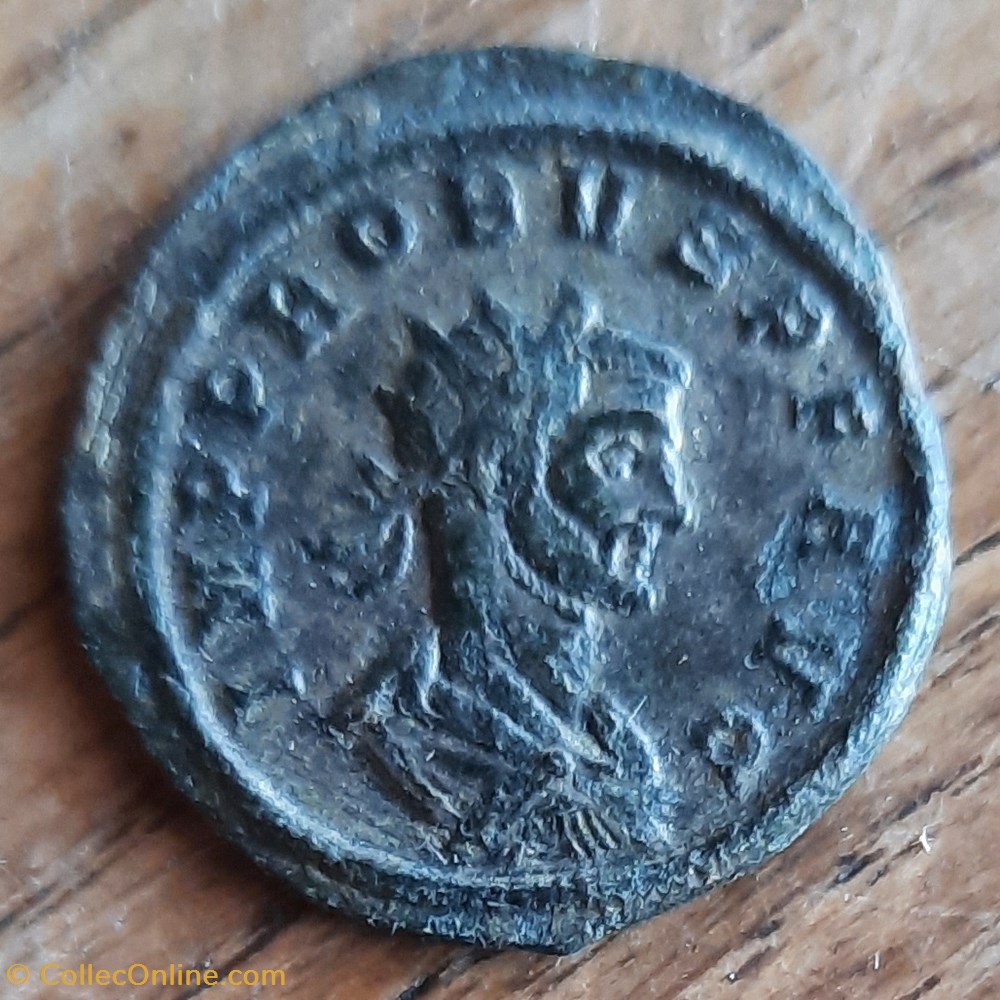 monnaie antiquite av jc ap romaine republicaine imperiale probus a buste radie a d r empereur et jupiter face a face d23 2 p4 23g rcv 11961