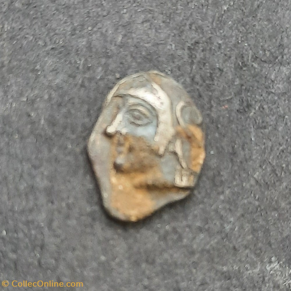 Marseille Obole A/Tete Athena a g R/Carre creux aile moulin -475-460 D Oblong P0.90 Feugere 0bb1 monnaie antique av jc ap gauloise marseille obole a tete athena a g r carre creux aile moulin 475 460 d oblong p0 90 feugere 0bb1
