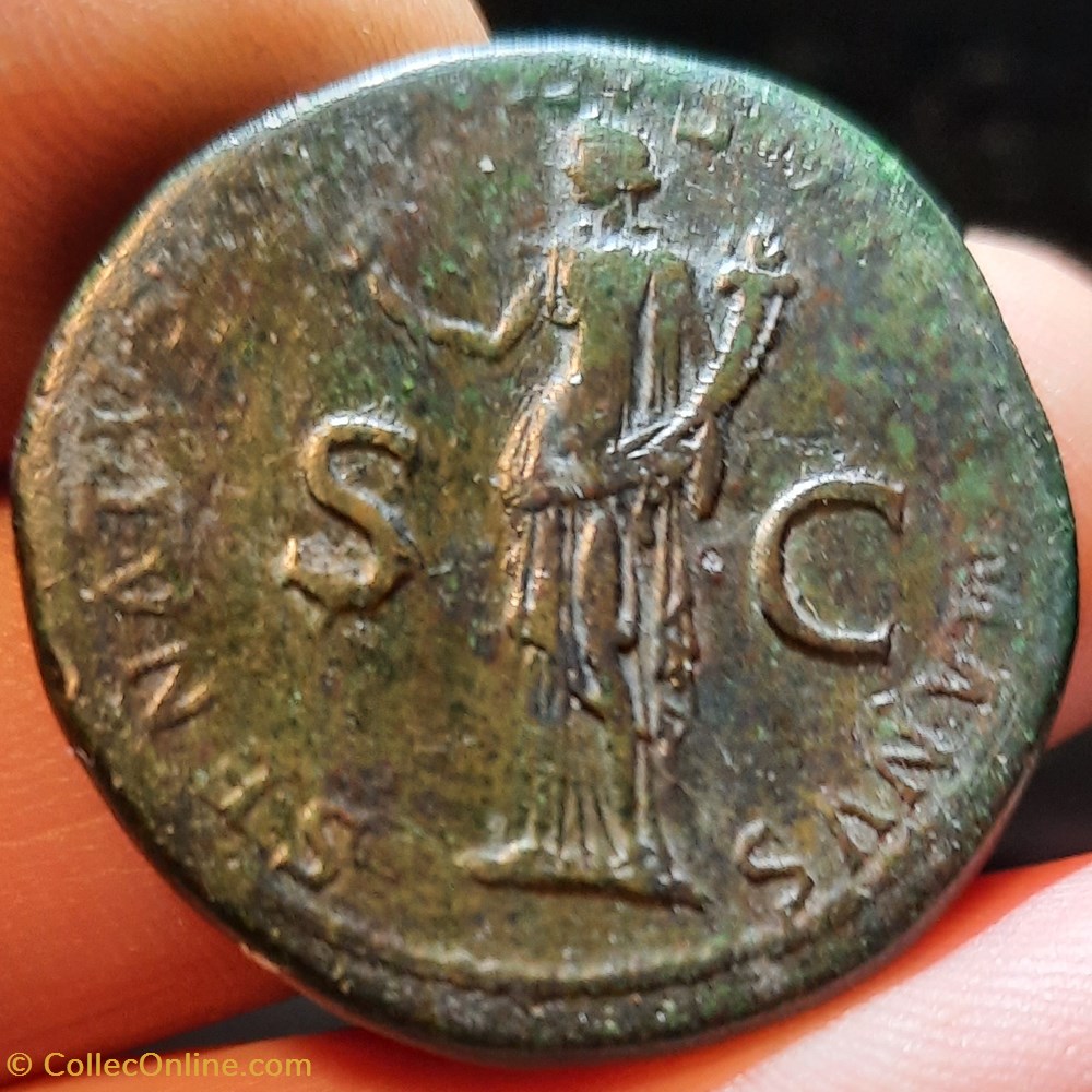 Trajan A / Buste laure a d R / Felicite debout a g D35.2 P 26.32 C352 RIC672 RCV 3192 monnaies antiquite av jc ap romaines republicaines imperiales trajan a buste laure a d r felicite debout a g d35 2 p 26 32 c352 ric672 rcv 3192