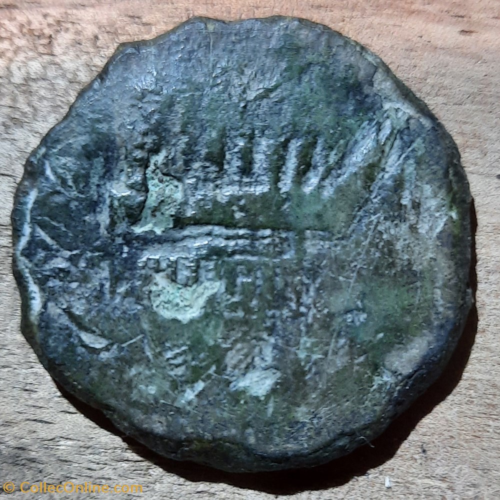 Postume A / Tete radiee a d R / Galere voguant a g D31.5 P 15.55g FRAPPE BARBARE ?FAUTEE ? monnaie antiquite av jc romaine republicaine imperiale postume a tete radiee a d r galere voguant a g d31 5 p 15 55g frappe barbare fautee