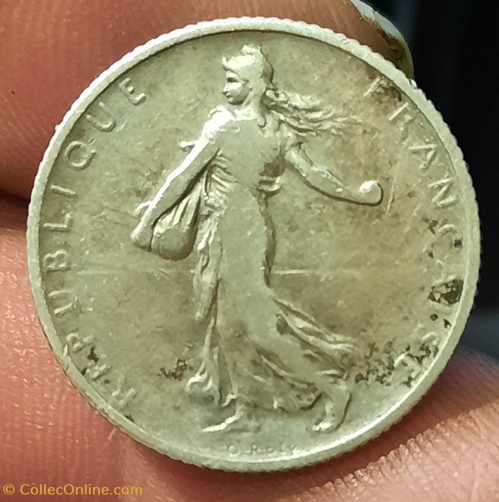 monnaies monde france troisieme republique 1 franc semeuse 1905