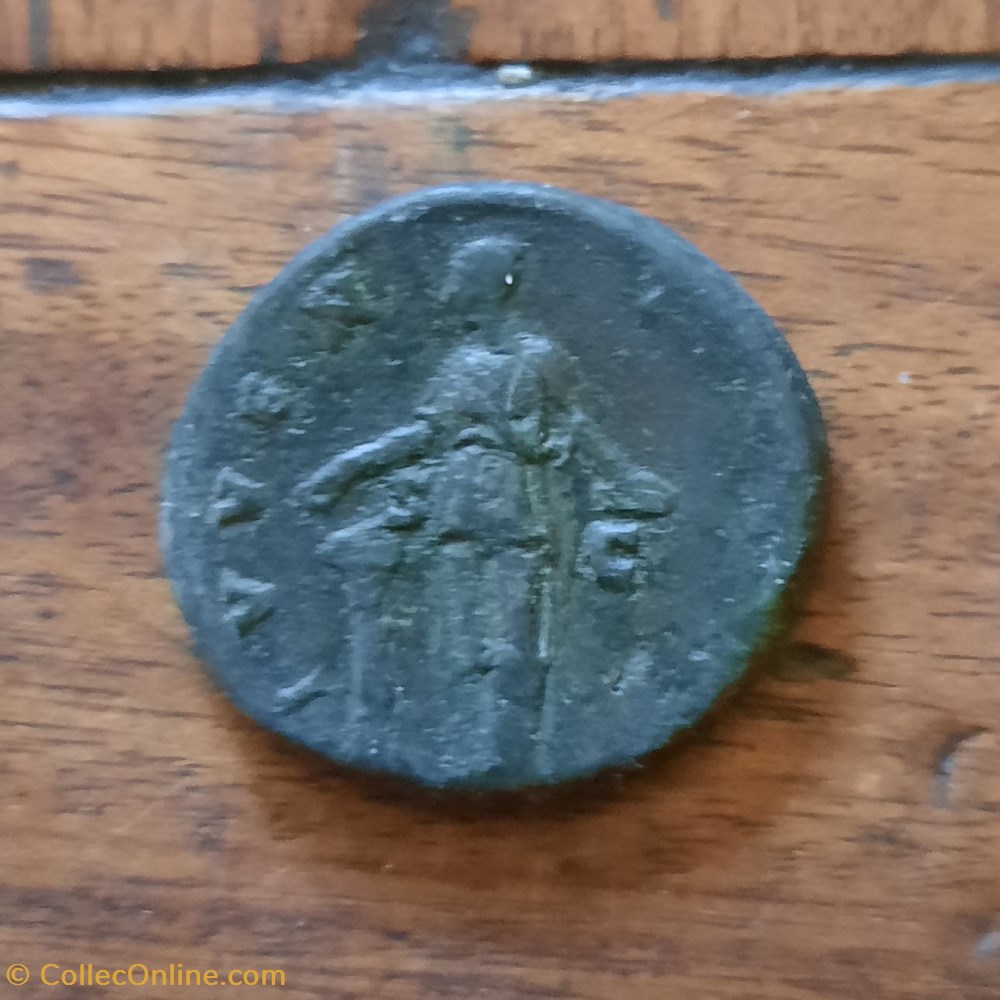 Marc Aurele A/Tete nue a d R/La Jeunesse debout a g D26.7 P 12.42g RCV4831 C 393 RIC 1238 monnaie antique av jc ap romaine republicaine imperiale marc aurele a tete nue a d r la jeunesse debout a g d26 7 p 12 42g rcv4831 c 393 ric 1238