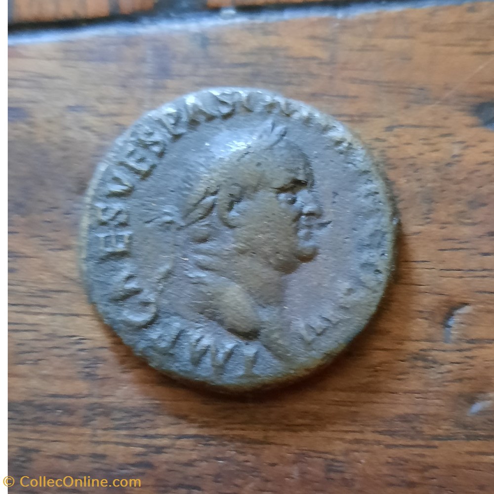 Vespasien A Tete lauree a dr R/Equite debout a g D 26. P 11.59 RCV 2356 C 13 RIC 287 monnaie antique av jc ap romaine republicaine imperiale vespasien a tete lauree a dr r equite debout a g d 26 p 11 59 rcv 2356 c 13 ric 287