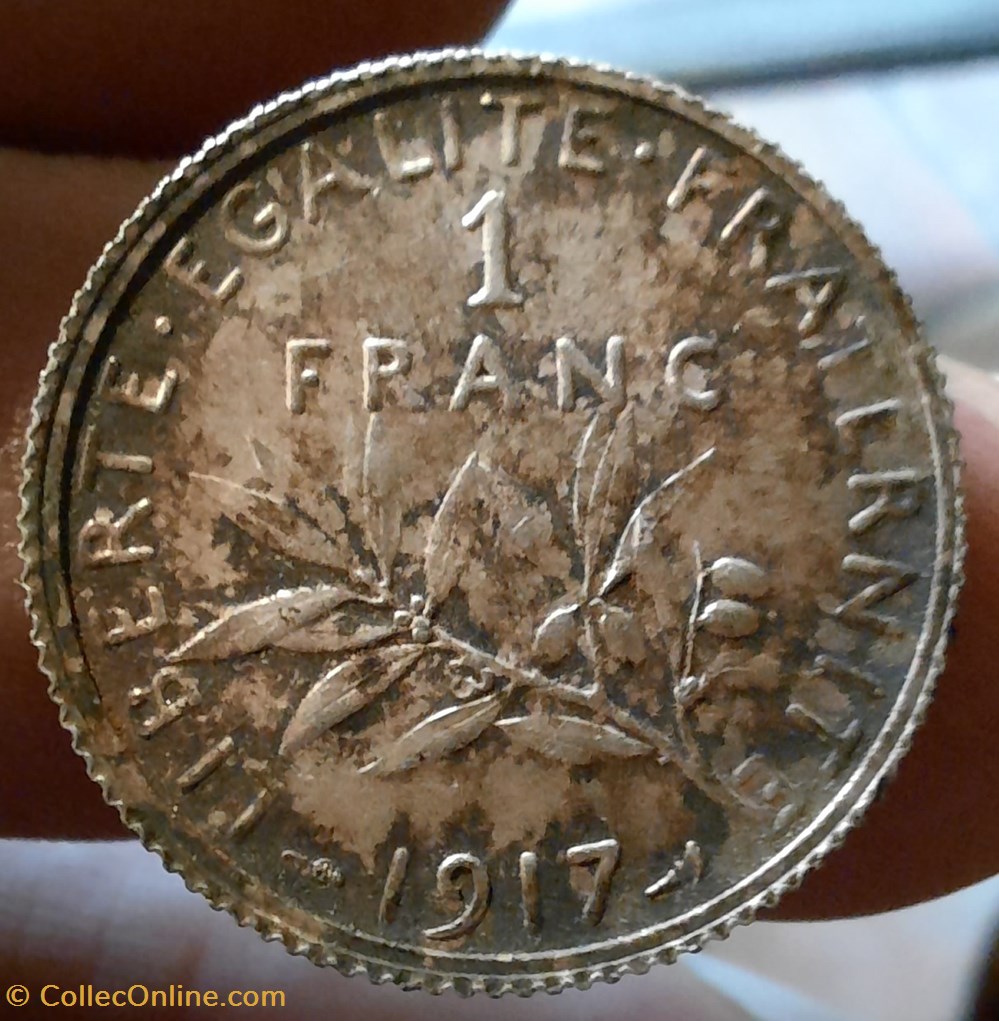 Troisieme Republique Un Franc monnaies monde france troisieme republique un franc
