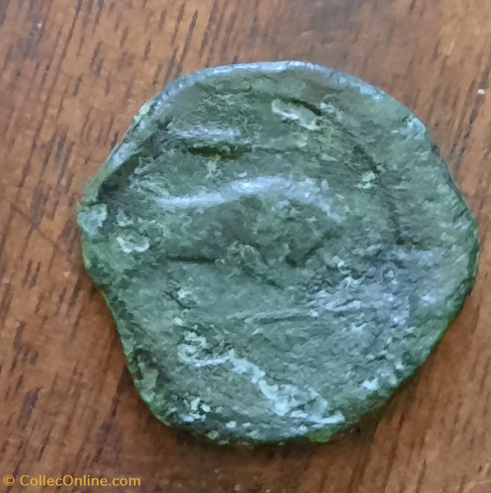 Marseille GB ? .A/Tete Apollon a g R/Taureau a d . EPIS a g -215-220 D22.1 P5.78 Feugere GBM 22-4b monnaie antique av jc gauloise marseille gb a tete apollon a g r taureau a d epis a g 215 220 d22 1 p5 78 feugere gbm 22 4b