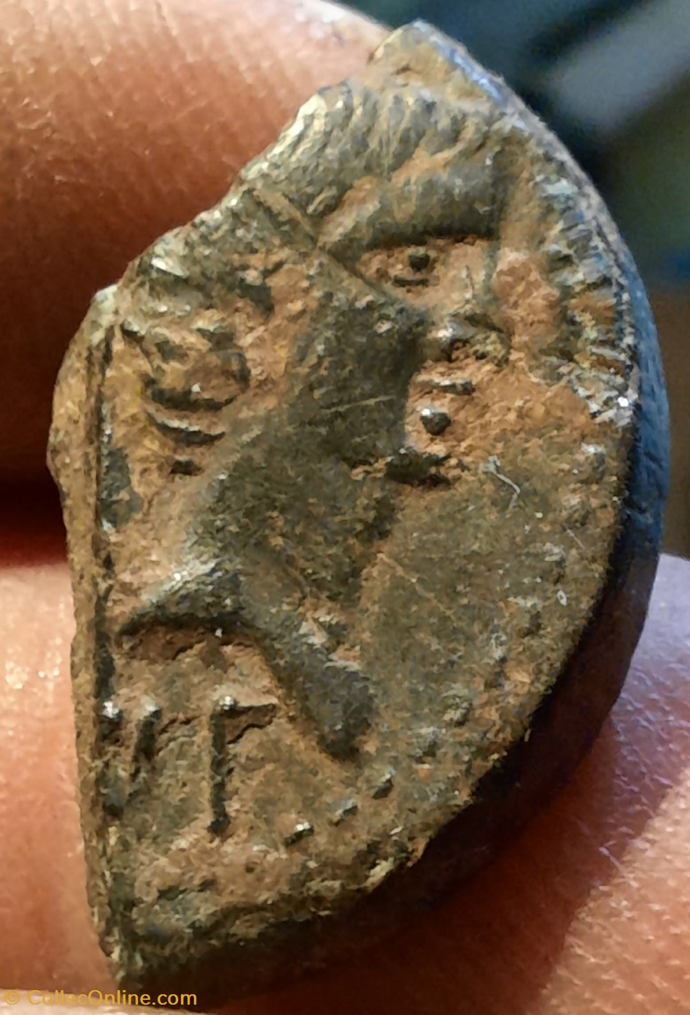 Nimes demi dupondius A/Tete Octave a d R/Crocodile -16-5 D23.9 P7.10g monnaies antiquite jc ap romaines provinciales nimes demi dupondius a tete octave a d r crocodile 16 5 d23 9 p7 10g