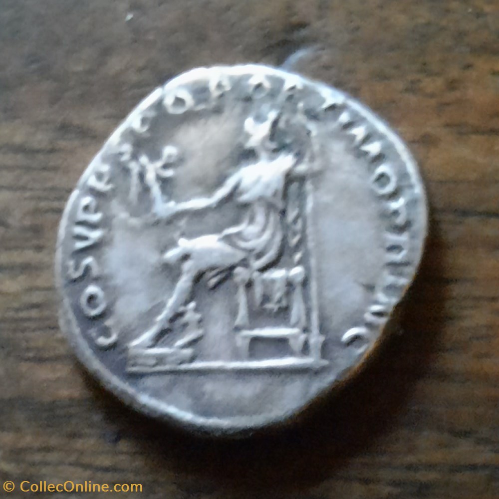 Trajan A/Buste laure a d R/Rome Nicephore assise a g D18.9 P 2.98 RCV 3121 C69 RIC 116 monnaie antique av jc ap romaine republicaine imperiale trajan a buste laure a d r rome nicephore assise a g d18 9 p 2 98 rcv 3121 c69 ric 116