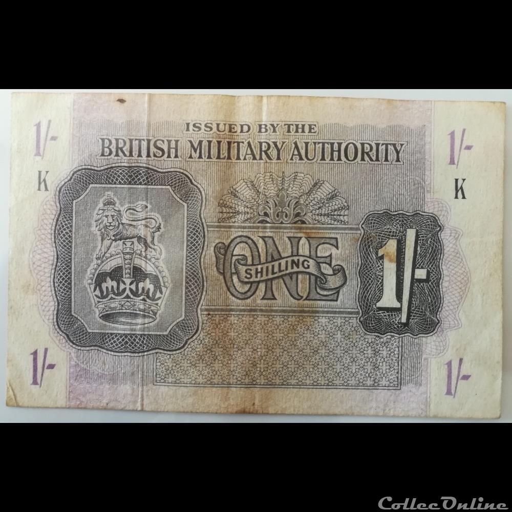 1 shilling 1943 billet royaume uni de necessite 1 shilling 1943