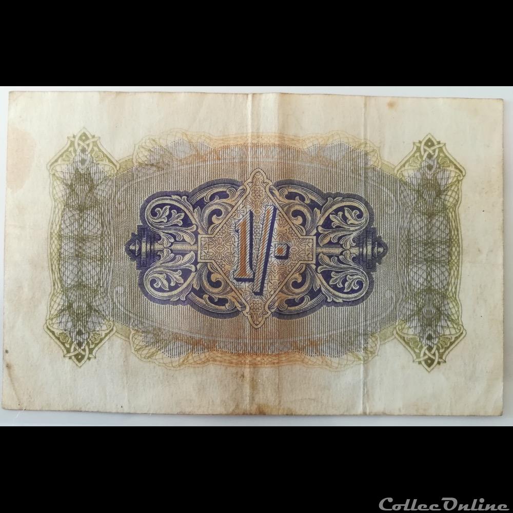 1 shilling 1943 billet royaume uni de necessite 1 shilling 1943