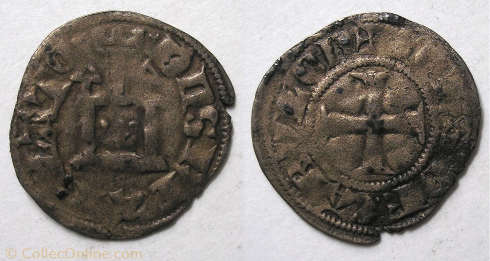 Denier d'Arlay (Jean 1er de Chalon Arlay) monnaie france feodale denier arlay jean 1er de chalon arlay
